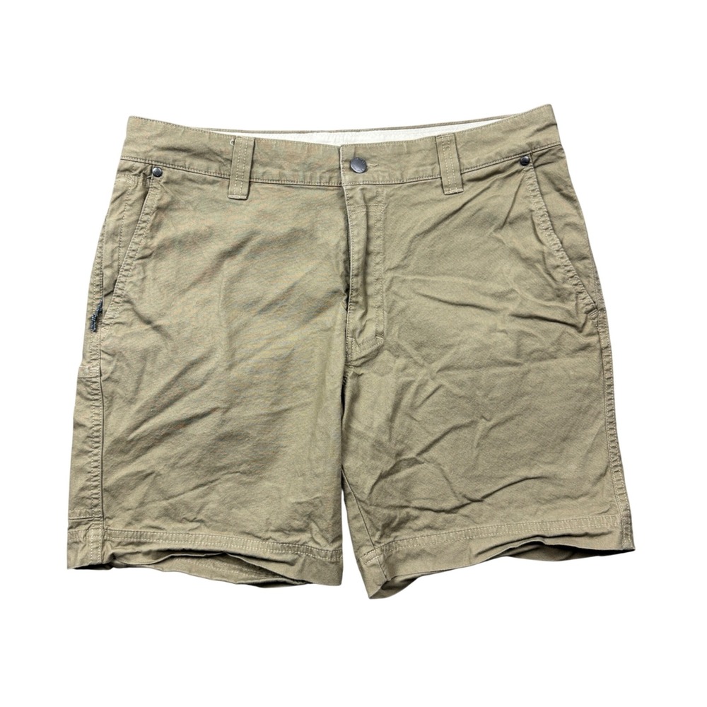 Columbia Mens 33 (34) Utility Hiking Shorts 8" Tan Regular Fit Outdoors Casual